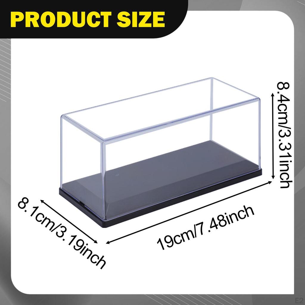 1/43 Model Car Display Case Showcase Clear Multifunctional Dustproof Toy Storage for