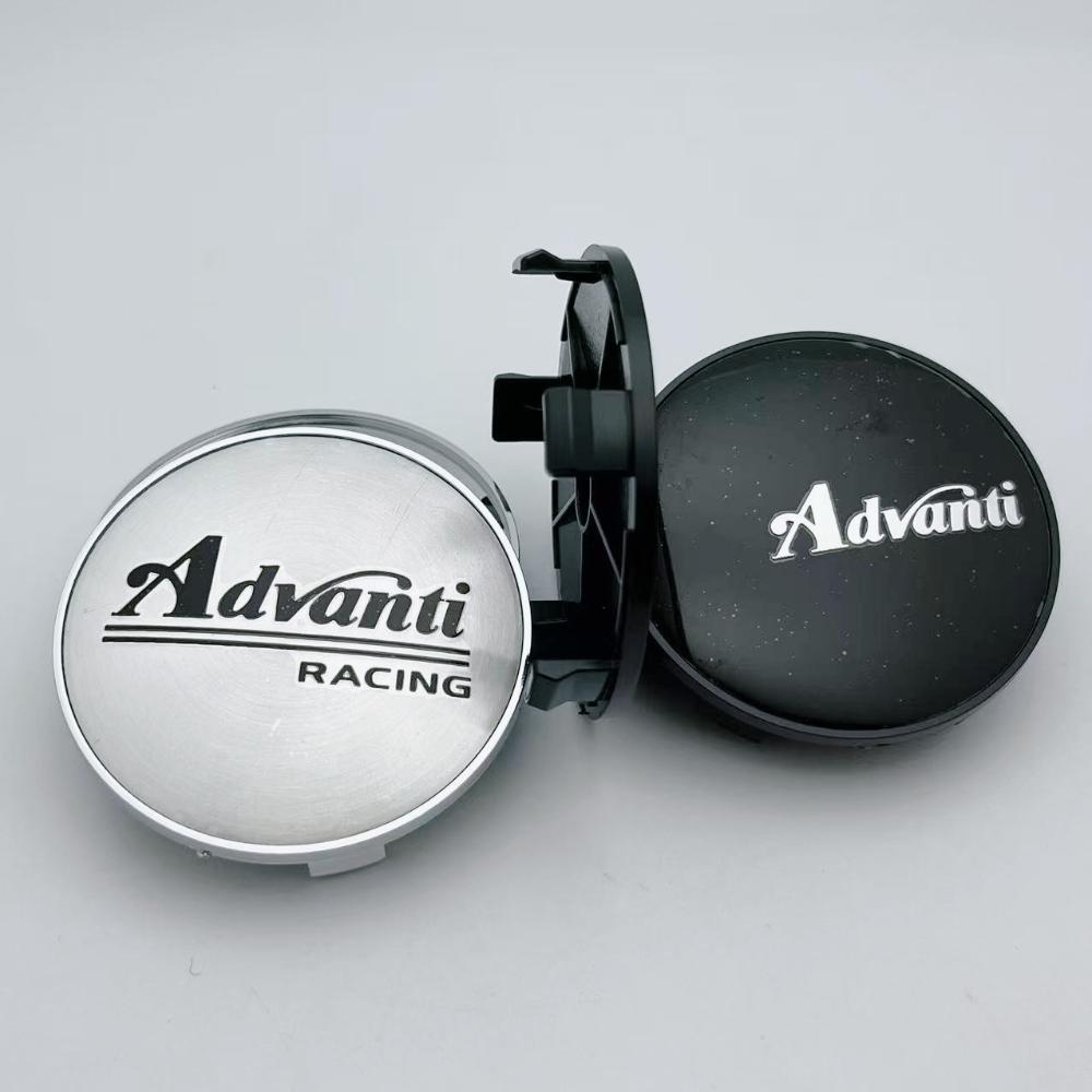 4 pezzi 68MM ( Diametro Interno 63MM ) Emblema Logo Advanti Tappi Centrali Ruote Auto Coprimozzi Cerchioni Auto Copertura Mozzo Ruote Accessori Auto