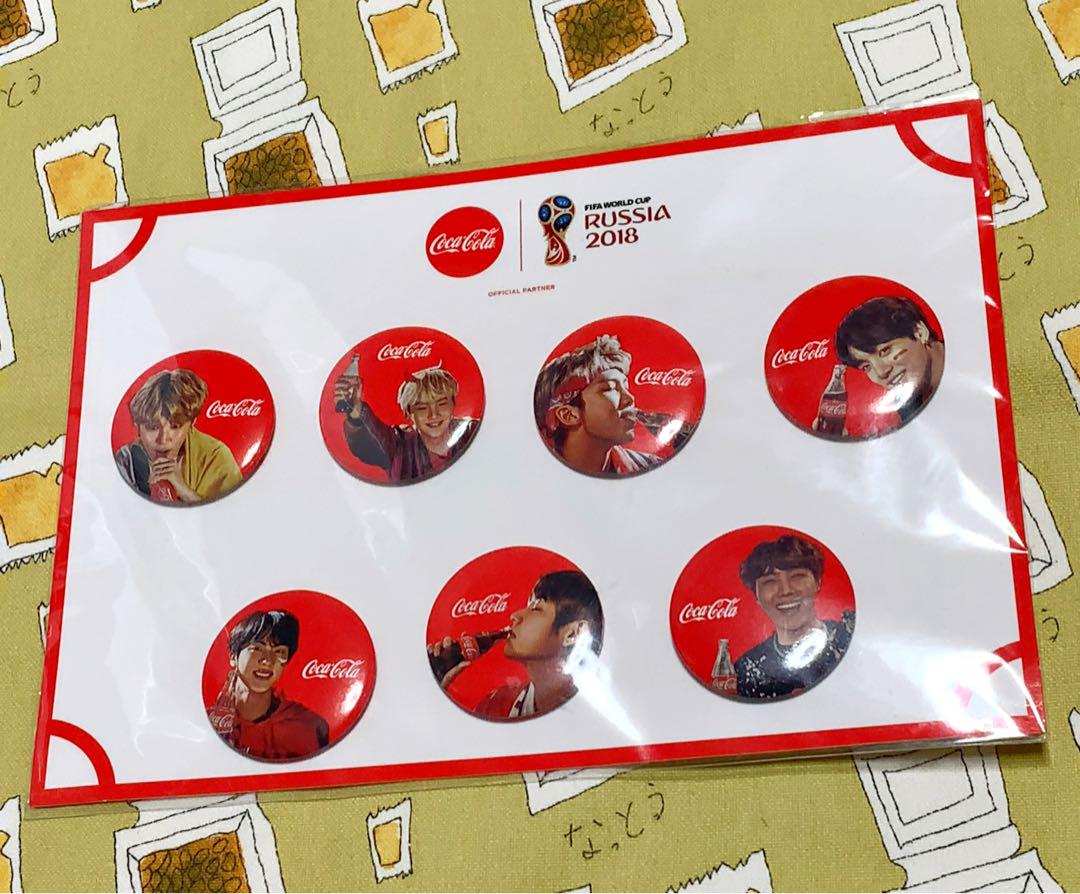 

[USED] BTS Coca Cola Badge Set