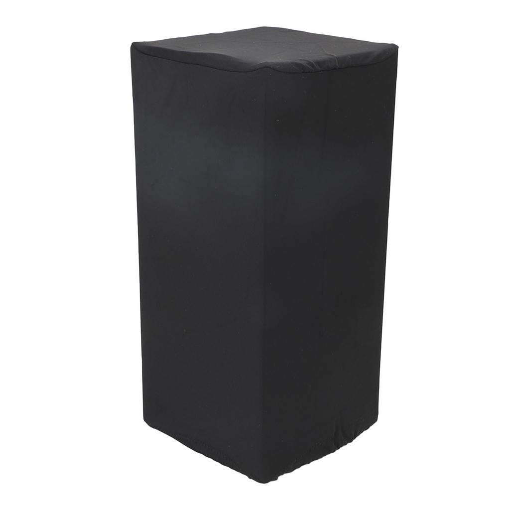 Housse d'enceinte Nylon Anti-poussière Imperméable Housse de protection d'enceinte élastique pour Intérieur Extérieur Noir