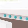 100PCS Self-Adhesive Anti-Collision Bumpers Furniture Silencing Pads Rubber Dots for Cabinet Door Drawers Windows Stainless Steel Fast Delivery