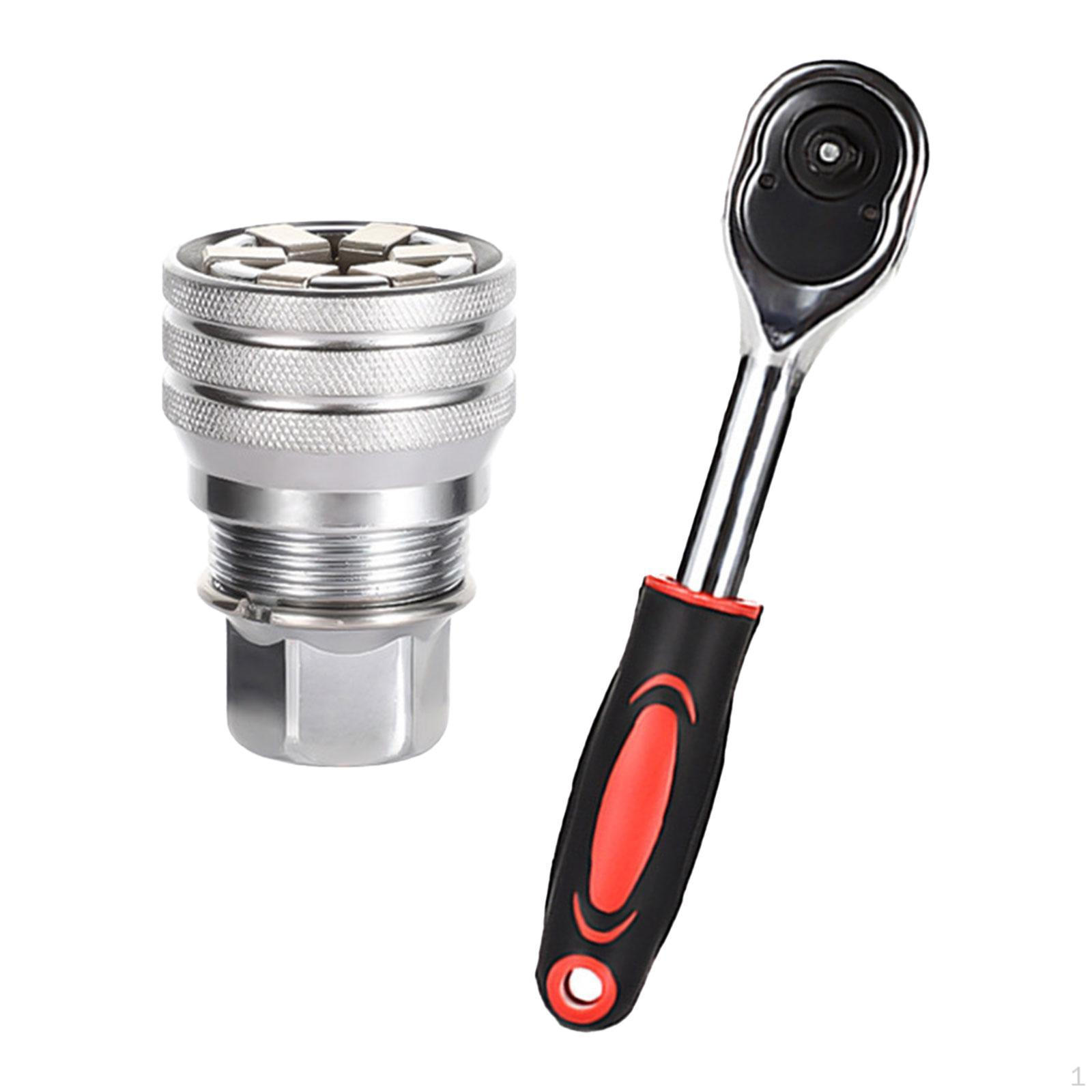 

Разводной торцевой ключ 10-19 мм, съемник, привод 3/8 , выдвижная трещотка для Red 24 Tooth