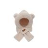 Warm Plush Scarf Soft Winter Neckerchief Cartoon Bear Ear Hat  Ski