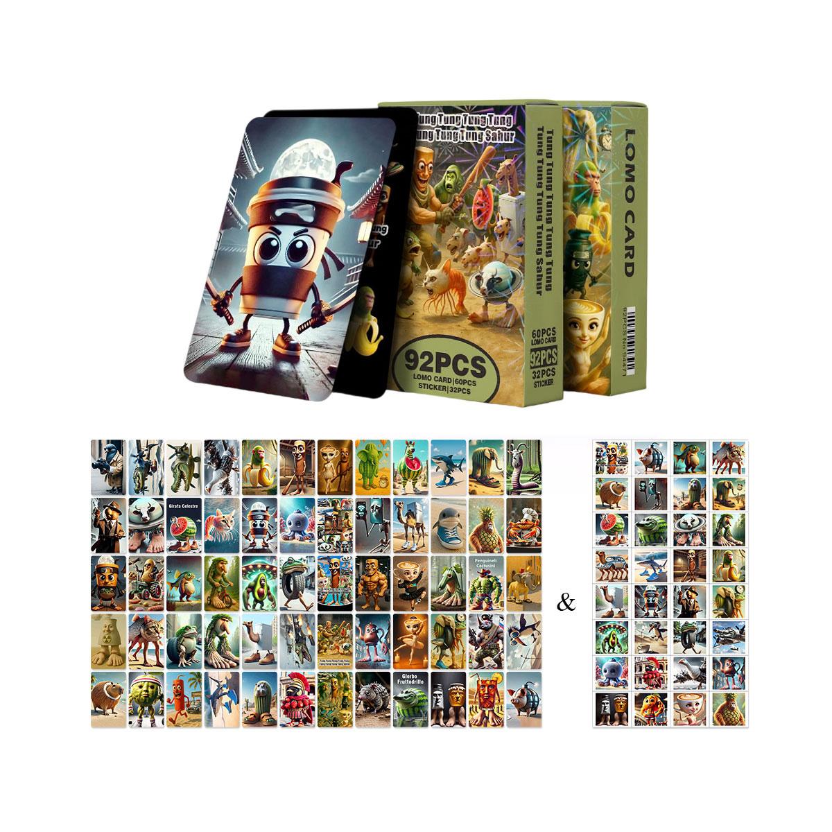 

92 Игровые карточки Аниме, Наклейки «Инопланетная сцена» One Size