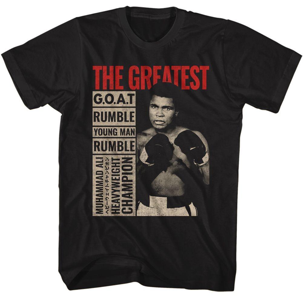 Muhammad Ali Muhammad Ali The Greatest Boxes Black Icon Shirt L