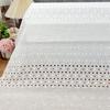 2Yards 130cm Width White Pure Cotton Hollowed-out Embroidered Fabric, Water-soluble Shirt Cotton and Skirt Fabric BL-369