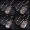 Fashion Twelve Constellations Dog Tag Pendant Necklace, Ladder Symbol Necklace, Street Style Sweater Chain