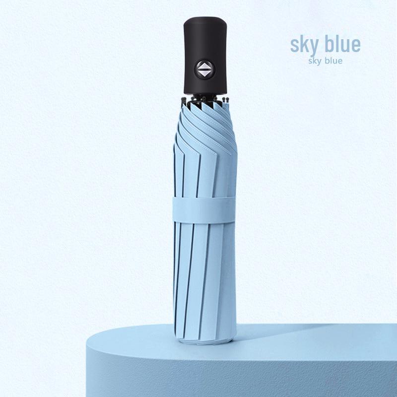 36-Rib Auto-Fold Umbrella with Custom Logo for Sun Protection and Promotion