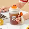 Plastic Coffee Cup With Rope,Sports Portable Drinking Bottle Reusable Water Cup Office Workers Coffee Mug Drinkware