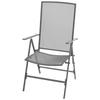 Vidaxl 3-Cz. Set with Folding Chairs, Anthracite, Steel