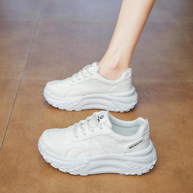 Ins Korean Version of the New Dad Shoes for Women 2025 Autumn Small Man Thick Sole Height Increase Student Running Sports Casual Shoes