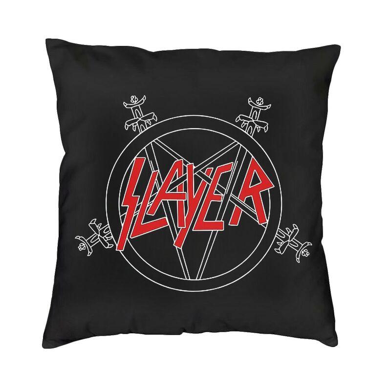 Modern Heavy Metal Rock Band Slayers Cushion Cover Velvet Pillow Case Living Room Decoration Pillowcase