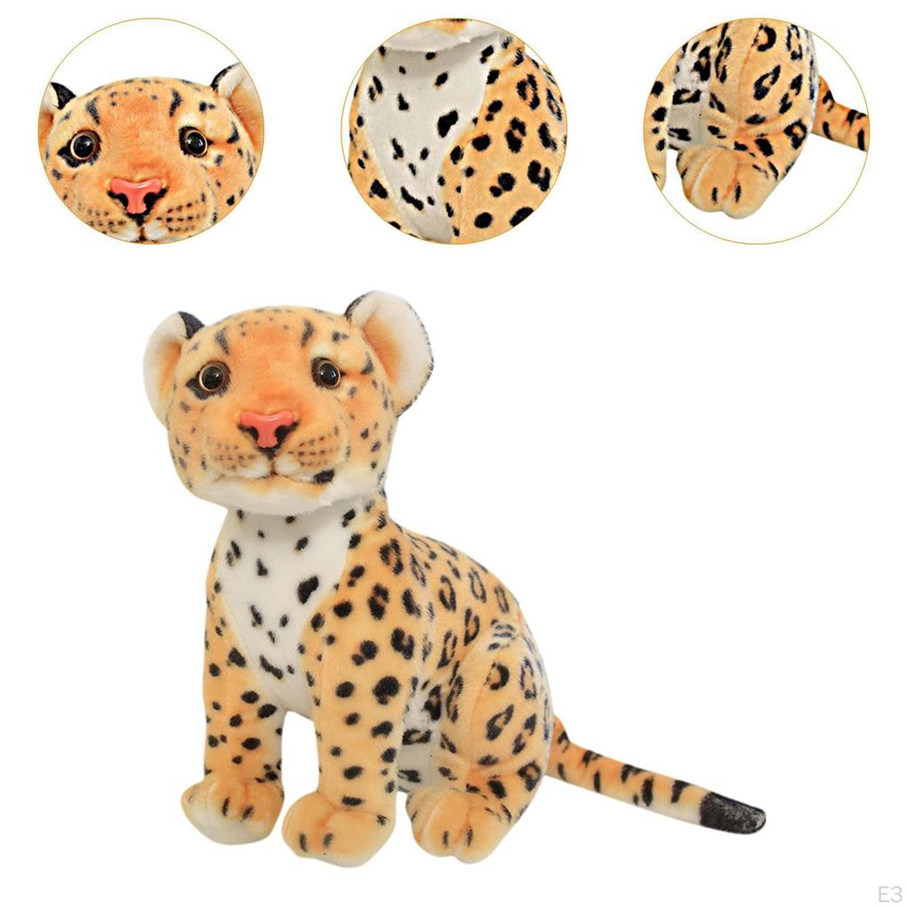 Leopard Plush Toy Cartoon Figures Doll Stuffed Animal for Boys Girls Friend