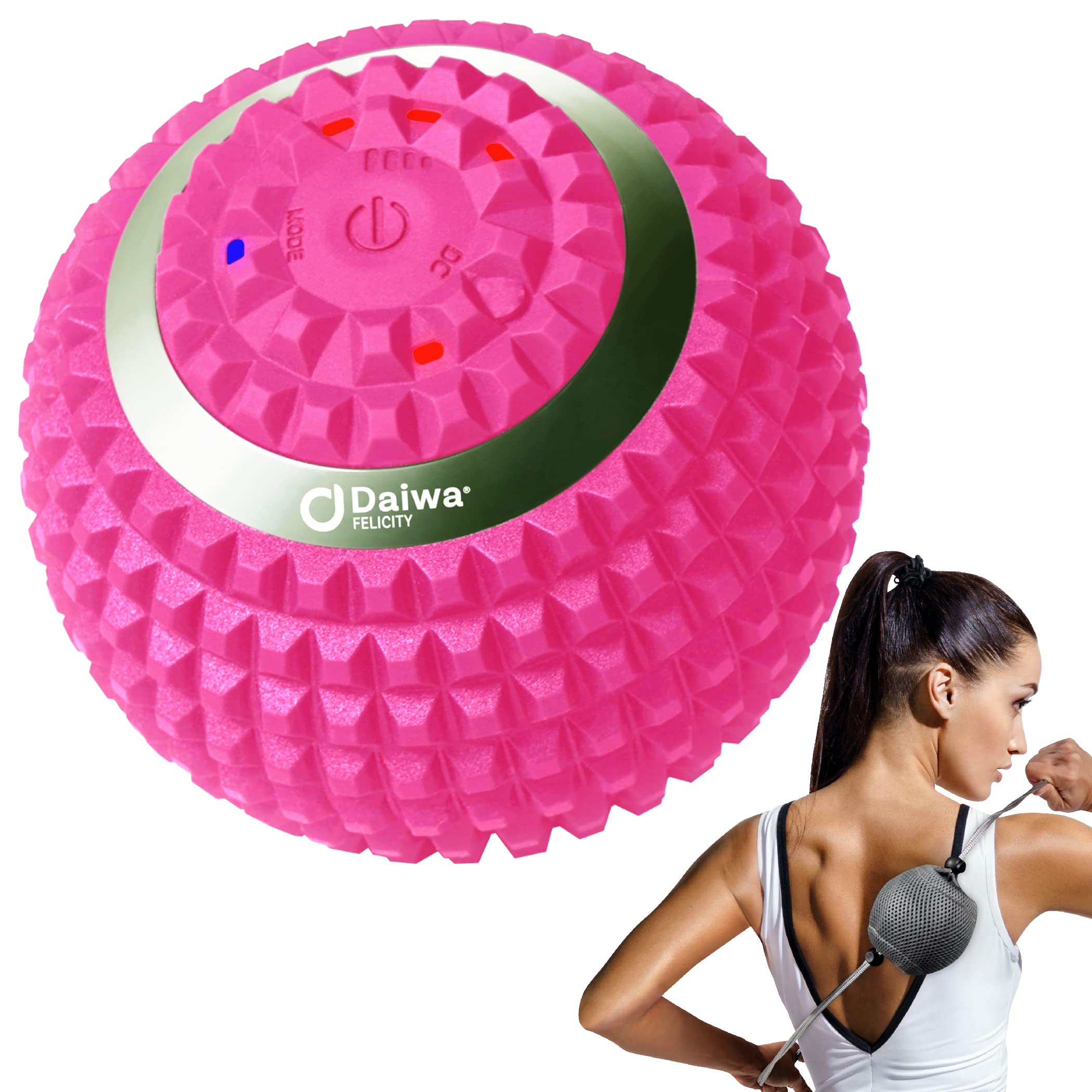 

Daiwa Felicity Кондиционирующий Вибрационный Электрический Шарик для Освобождения с Ассистом IP65 Водонепроницаемый Шарик, Крышка, (розовый) розовый
