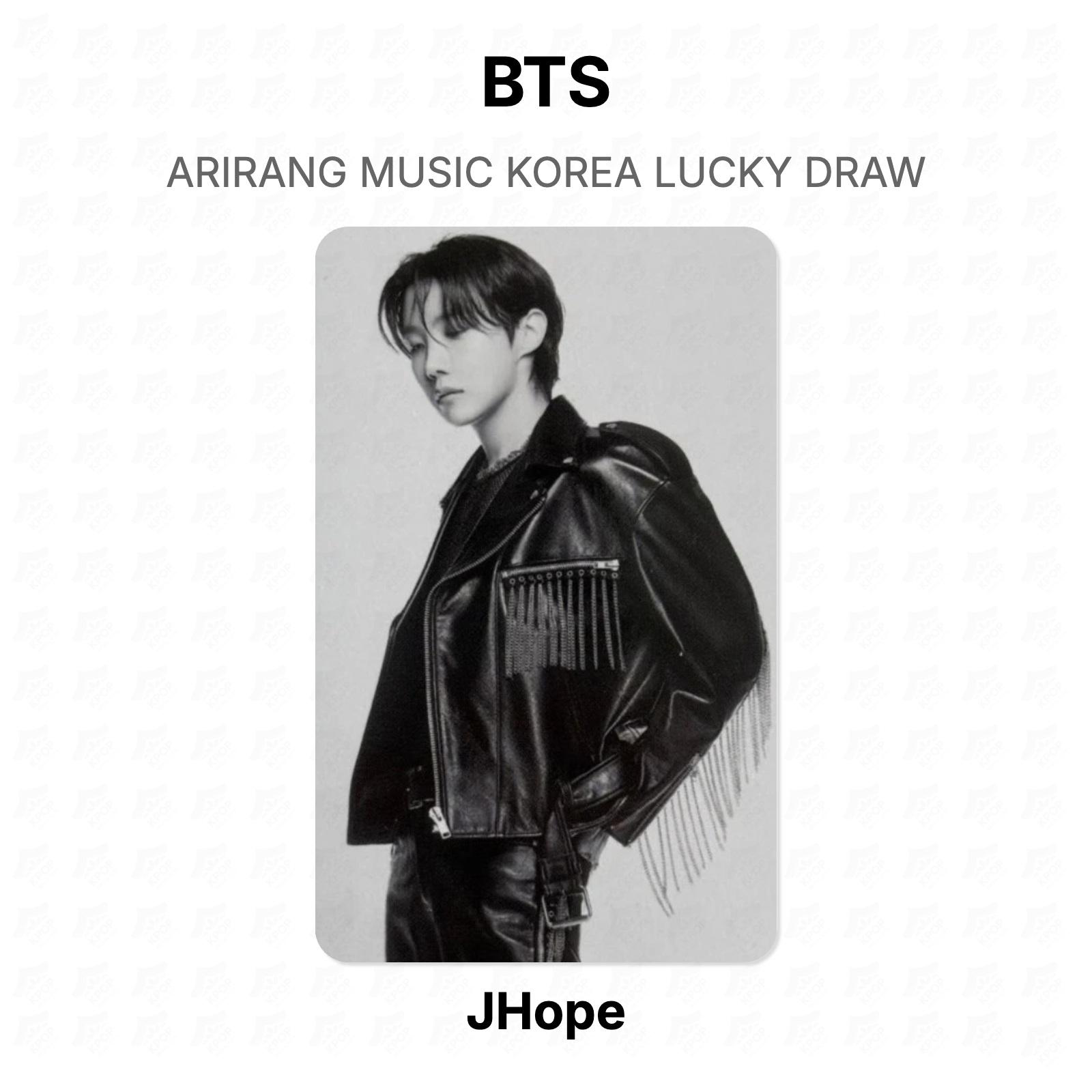 BTS ARIRANG MUSIC KOREA LUCKY DRAW Official Photocard J-Hope