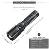 Powerful LED Flashlight Rechargeable USB Built-in Lithium Battery Waterproof Zoom Fishing Hunting Camping Tactical Flashlight