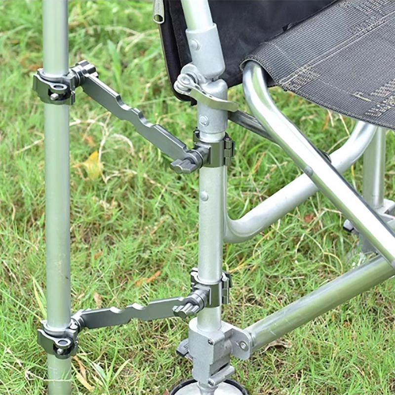 Aluminum Fishing Chair Umbrella Bracket Adjustable Fishing Chair Umbrella Holder Clamp Fishing Chair Clamp Bracket