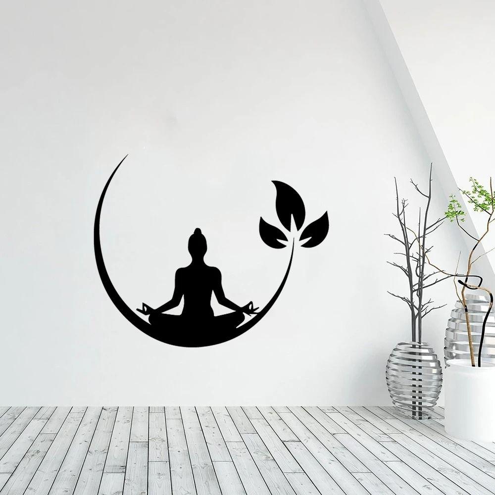 Vinyl Wall Decal Artistic Murals Art Decal Yoga Wallpaper  Dormitory