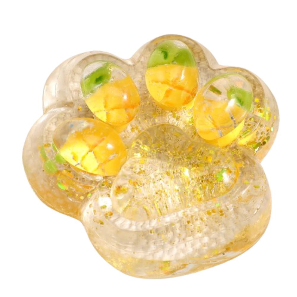 Knetbares Frucht-Katzenpfoten-Quetschspielzeug Transparentes Katzenpfoten-Knetspielzeug Cartoon-Fidget-Spielzeug Kinder