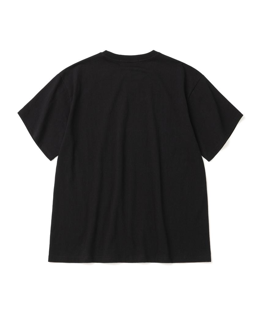 KNITTED (Unisex) Pigment Palm Tree Graphic T-Shirt Crop Black