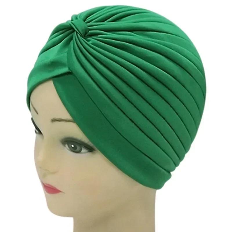 Africká křížová turbanová čepice s potiskem Indická čepice Dámský muslimský šátek na hlavu Čepice Pokrývka hlavy Turban Klobouk Ztráta vlasů Chemo čepice Dámský klobouk