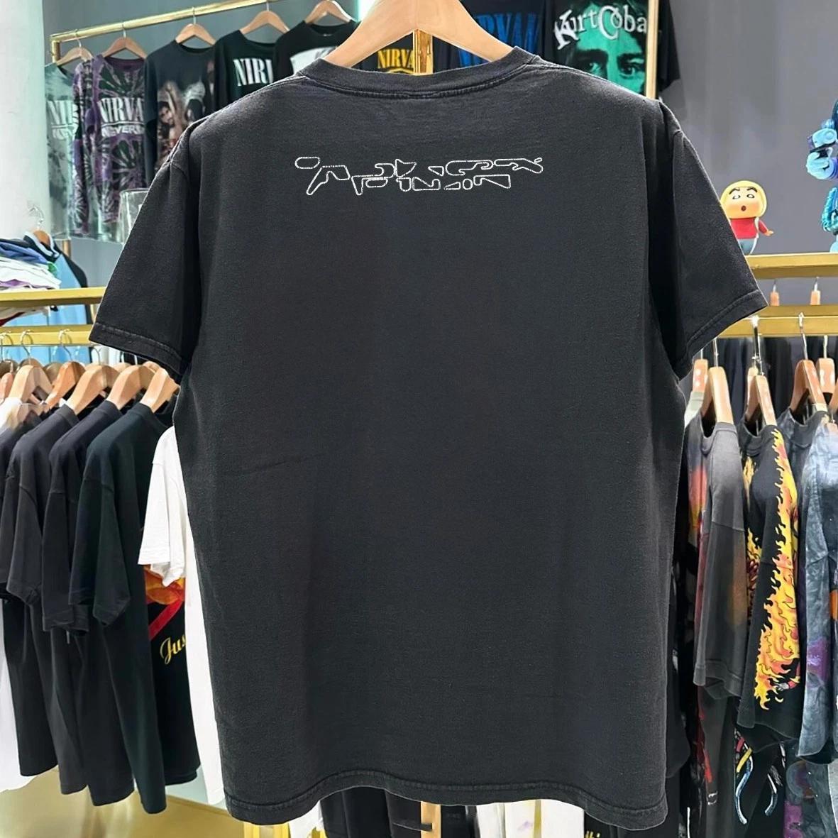 Apex Twin Mid 00 s Aged Black T-Shirt M XL