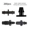 200Pcs 4/7mm Hose End Plug Hose Water Stop Connectors Gardeners Irrigation System