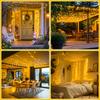 8 modes of solar outdoor string lights suitable for Christmas, Easter, Halloween, and parties,perfect for gardens, windows, and balconies