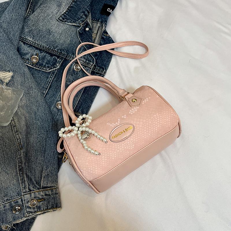 Einzelschulter Damen High-End Crossbody-Tasche Vielseitig Stilvoll Kleine Quadratische Tasche Geeignet für den Arbeitsweg mit Schleife