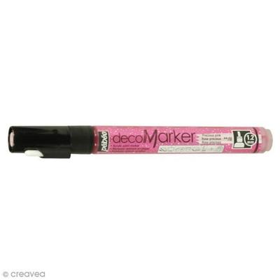 Acrylic Paint Markers - Pébéo - Acrylic Marker - Fine Tip 1.2 Mm - Glitter Pink - Opaque