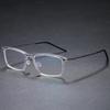 Unisex Retro Pure Titanium Screwless Glasses Frame for Myopia - Celebrity Style 6544
