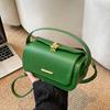 Green Shoulder Bag Women's Versatile Small Crossbody Square Bags 2026 New Quality Pu Leather Flap Handbags Black Brown Bolsas