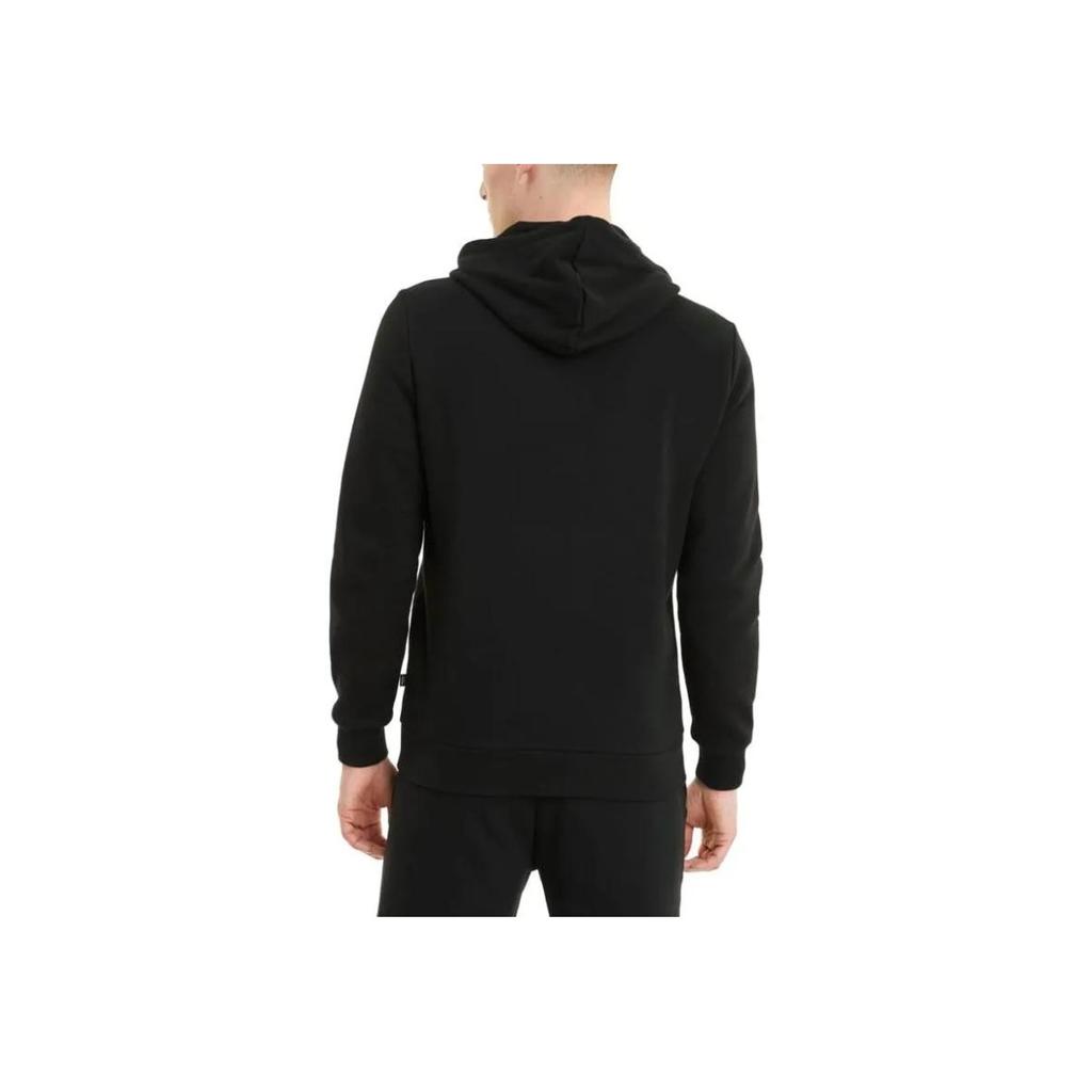 Puma Letter Print Hooded Cardigan Sweatshirt Men sweatshirt Black 84724201