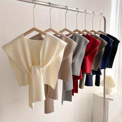 Solid Color Scarf A Casual Multi-Purpose Fashion Shawl For Women Beige A Fashionable Winter Accessory For Daily Wear