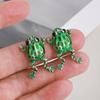 Pince à Oreille Grenouille Verte Drôle Gothique Pour Femmes Mignon Animal Manchette d'Oreille Boucles d'Oreilles Sans Trou Oreille Filles Bijoux de Fête Cadeau