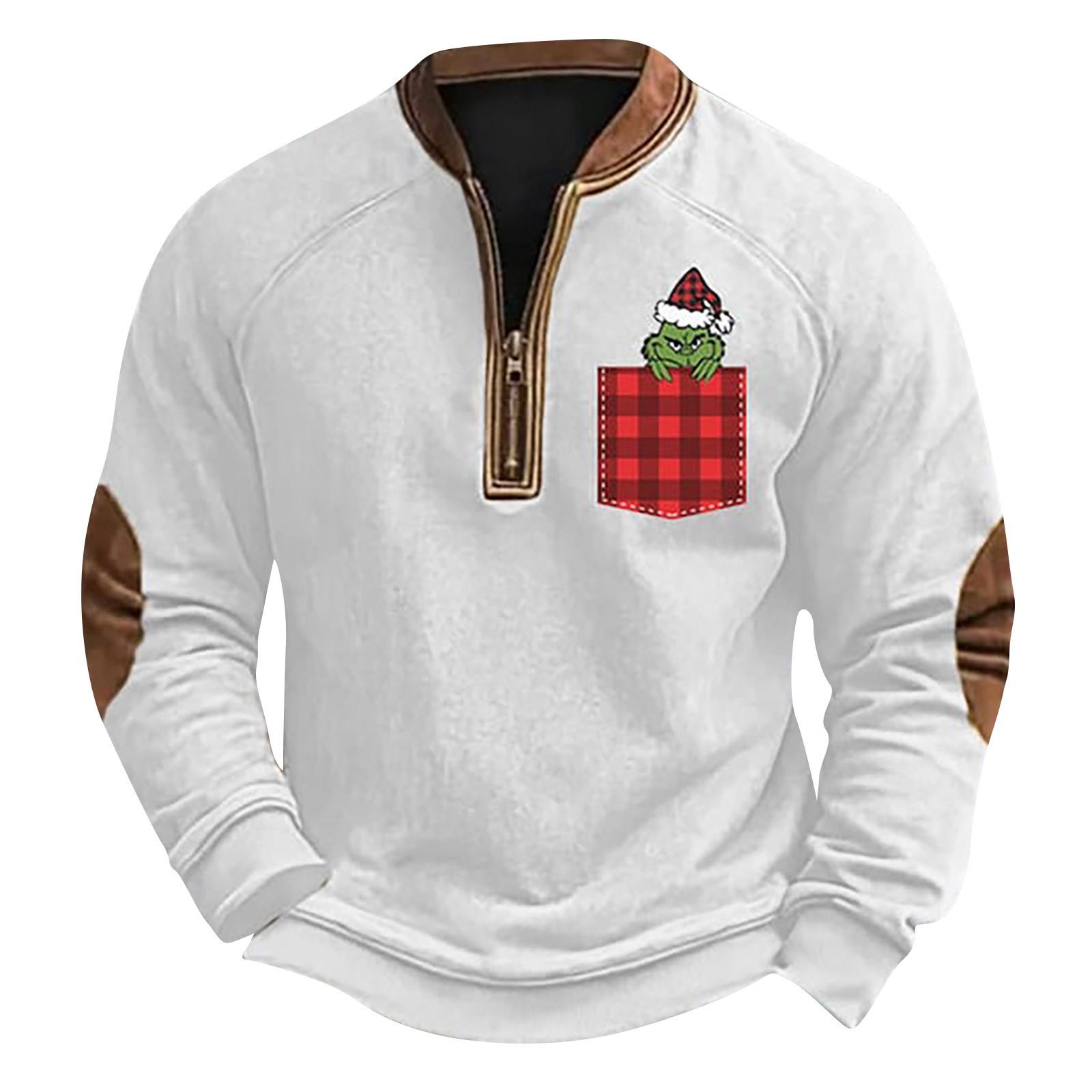 

Мужская спортивная толстовка с длинным рукавом на молнии для активного отдыха S белый