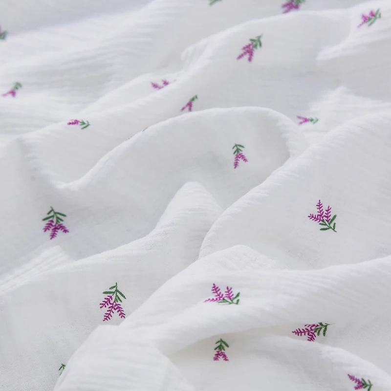 135x50cm/500cm Pure Cotton Printing Double-Layer Crepe Fabric, Making Soft Pajamas Clothes Blanket Fabric DIY Clothing Cloth