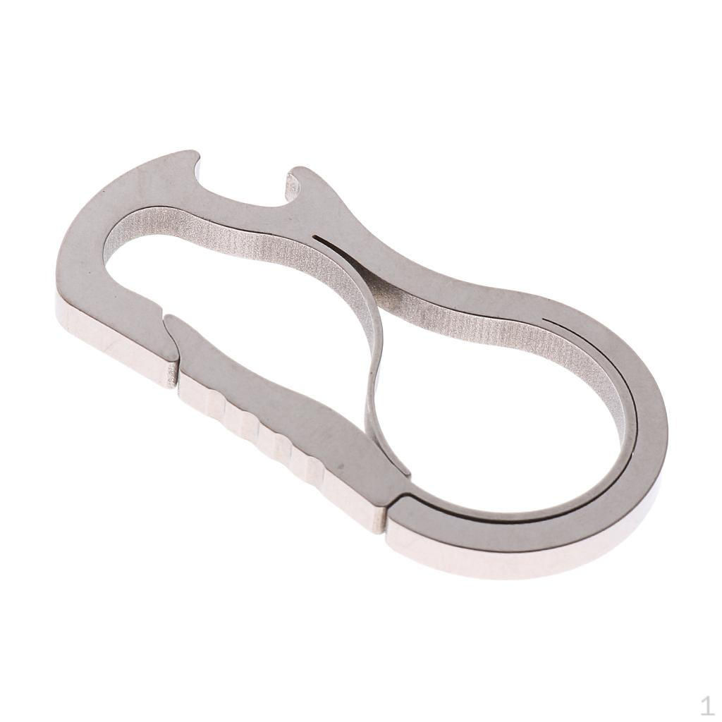 2.1"/53mm Carabiner Hook Keychain Buckle Bottle Opener for Camping Fishing Hiking Travel