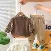 Kids Casual Long-Sleeve Set, Comfortable Daily Wear Outfits