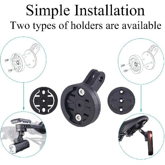 Fit Gopro Quick Release Interface Bike Headlight Adapter Mount,Compatible with Lezyne Olight Magicshine