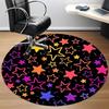 1pc Starry Night Office Round Area Rug, Indoor Mat Suitable ForOffice, Under Office Chairs Bedroom Living Room Home Decor T192