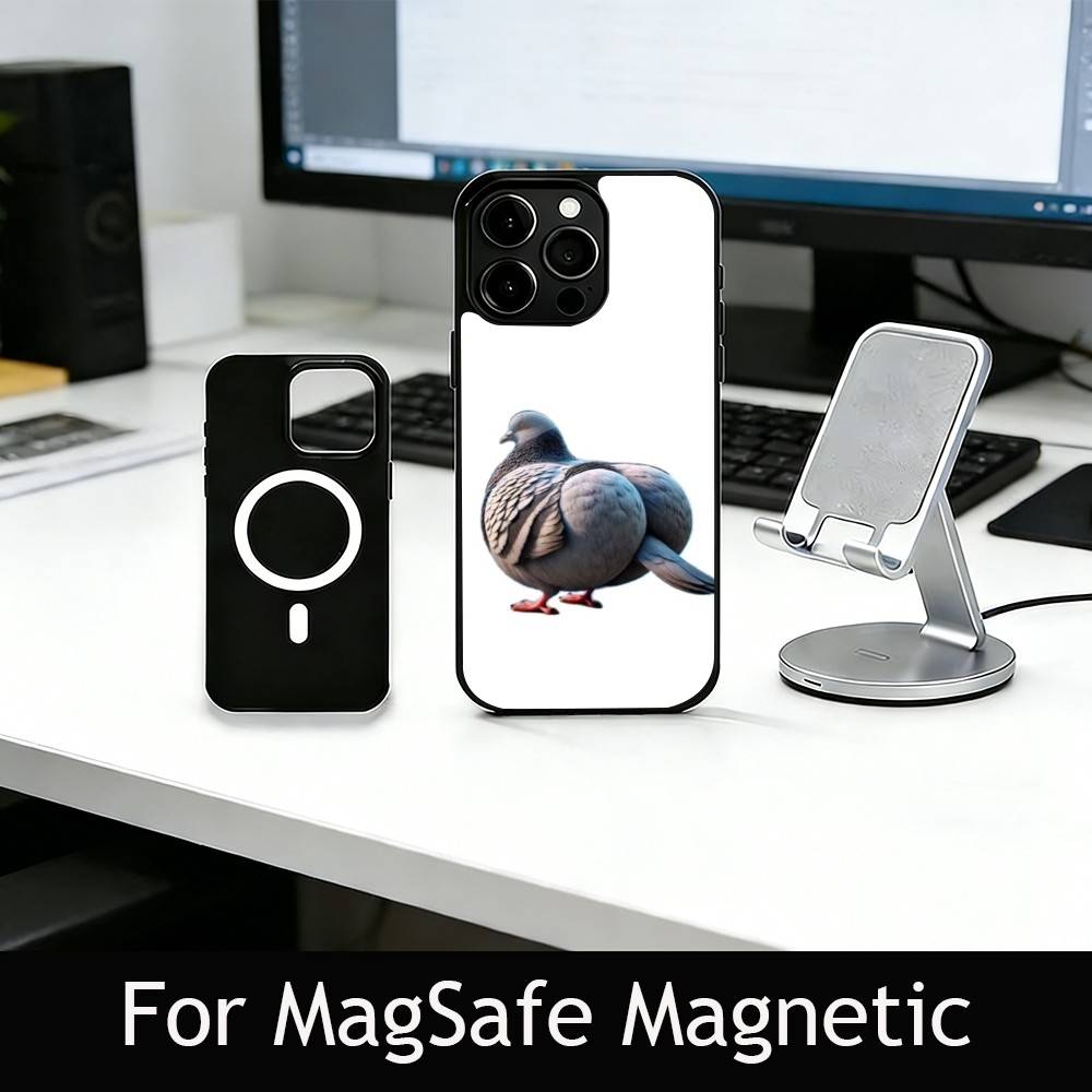 Funny silly pigeon Phone Case For iPhone17,16,15,14,13,12,11 Plus,Pro Magnetic For Magsafe Wireless Charging