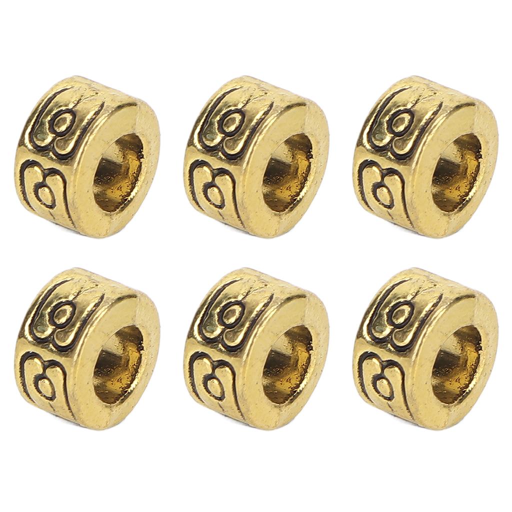 30pcs Fashionable Beard Hair Beads   Alloy Hair Braiding Beads Jewelry Bracelet Accessories