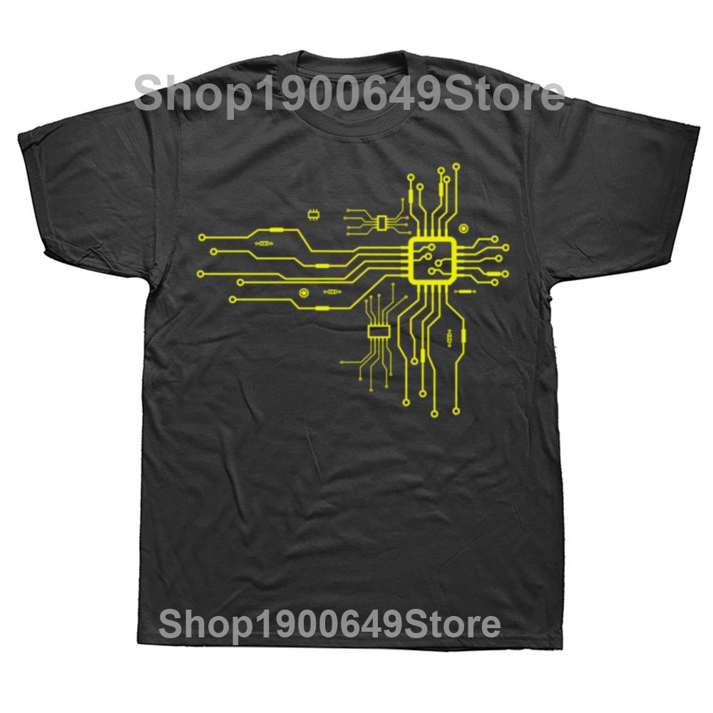 Anatomical Heart CPU Processor Computer Programmer PCB Board Geek TShirt Electrical Electronic Engineer Circuit Graphic Tshirt