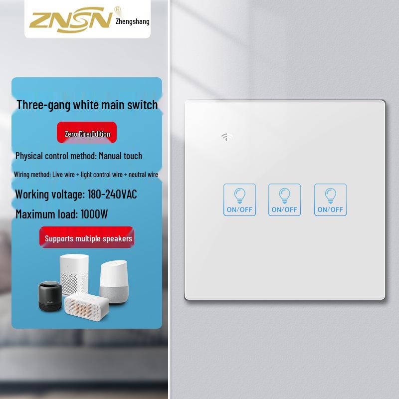 Zhengshang C8 Graffiti EU Smart WiFi Touch Switch with Voice Control for Alexa & Google.