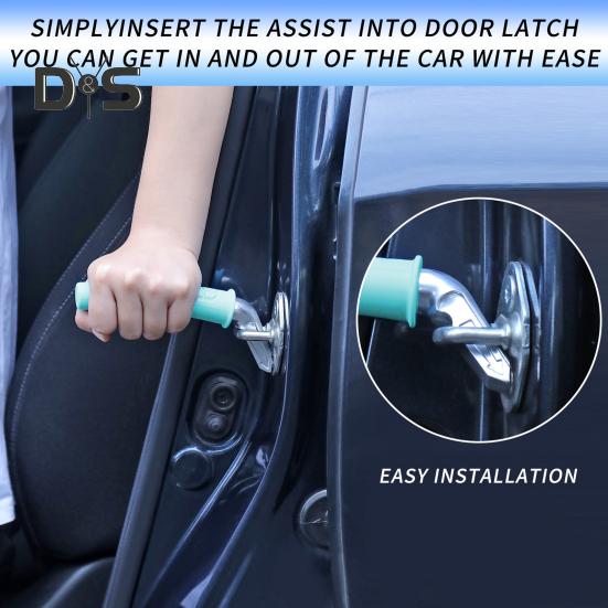 1/2 ks asistenční rukojeť dveří auta pro starší osoby Neklouzavá přenosná rukojeť pro podporu vozidla Snadná pomoc při sezení a vstávání rukojeť západky dveří auta pro seniory Dárek