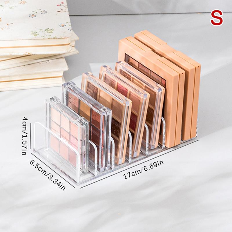 Makeup Organizer Desktop Multi-cell Display Box Makeup Blush Kosmetikk Hylle 7-roms plast øyenskyggebrett Oppbevaringsboks