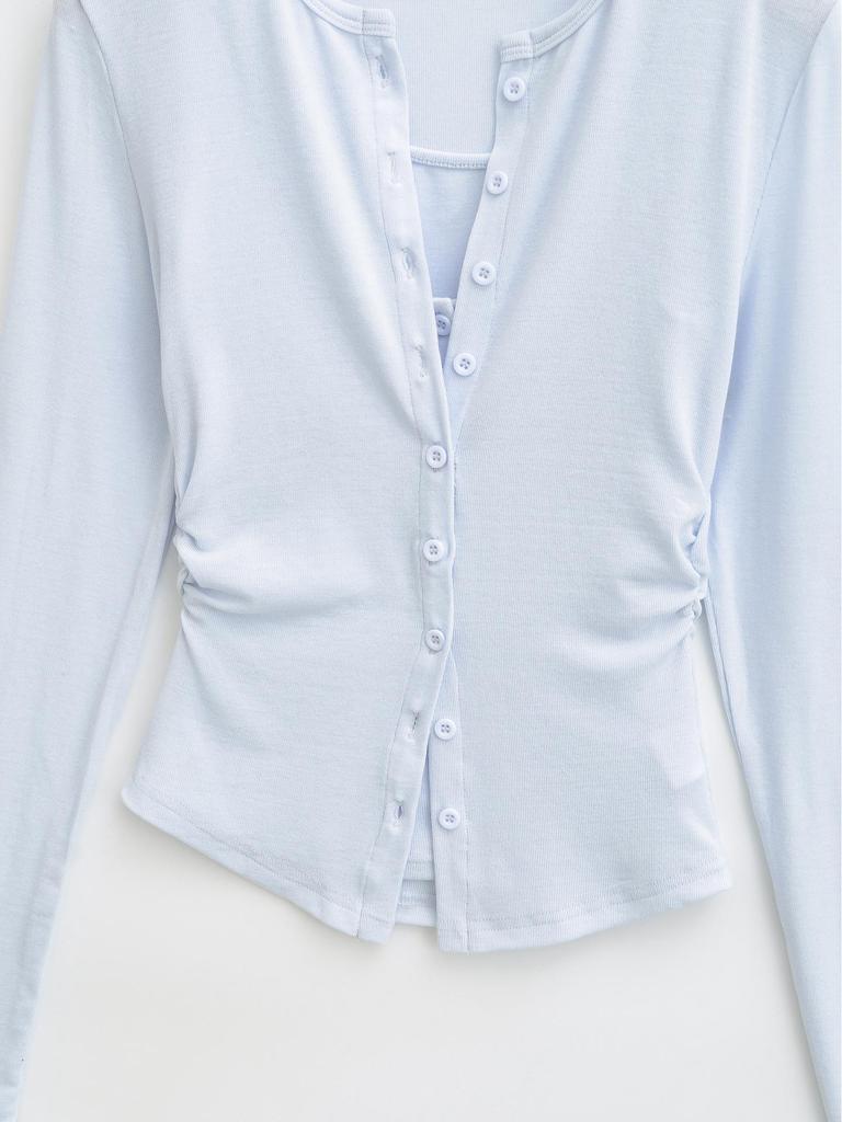 Women's Slim Fit Knit Cardigan & Camisole Set: Round Neck, Long Sleeve, Autumn Layering