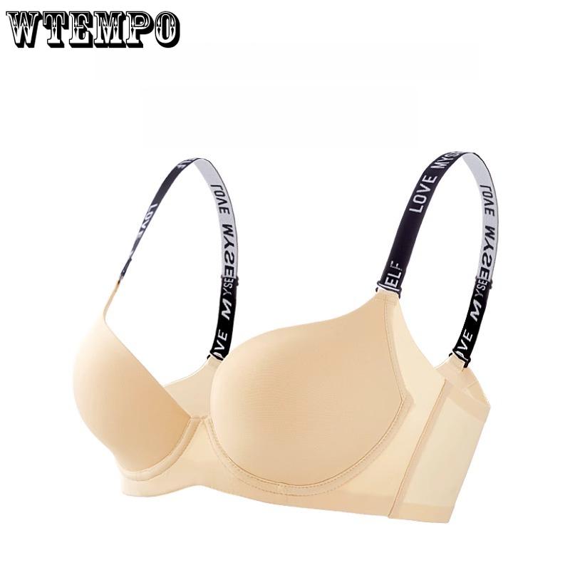 

Seamless Lingerie for Women with Steel Rims Thin Push Up Bra Anti Sagging Full Cup Bra 34/75B чорний