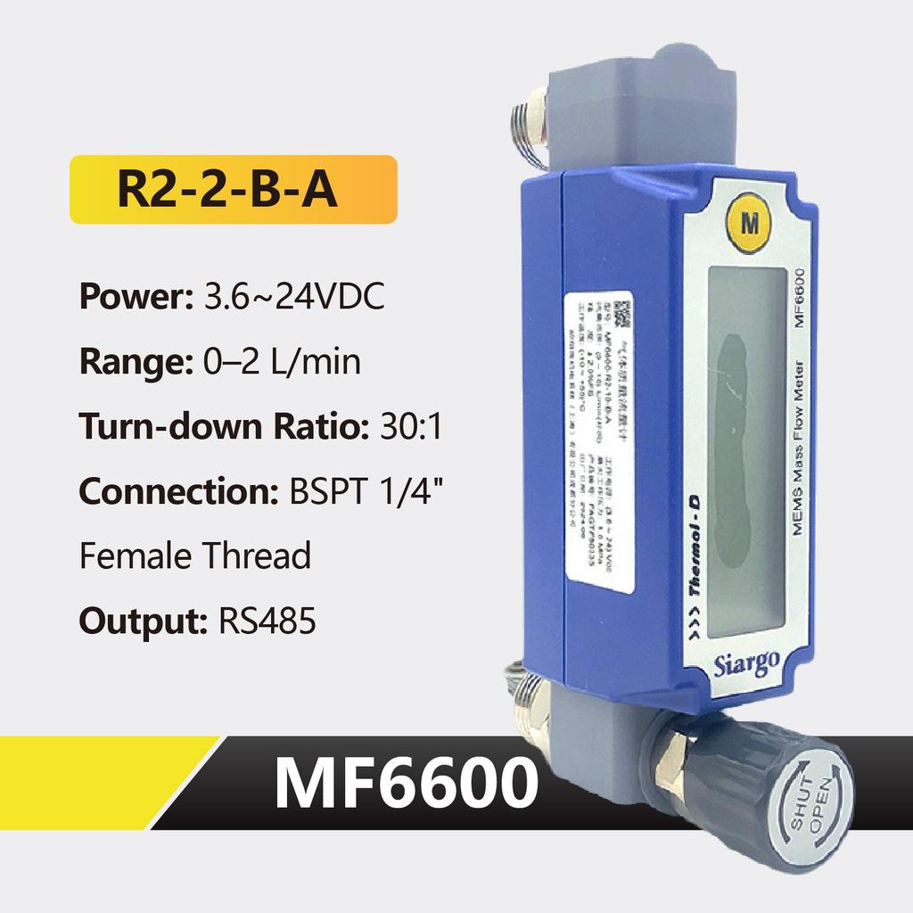 MEMS Digital Rotameter precision thermal gas flow meter MEMS mass flow meter LCD display adjustable RS485 panel mount